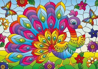 YAZZ Puzzle Páv 1000 dílků