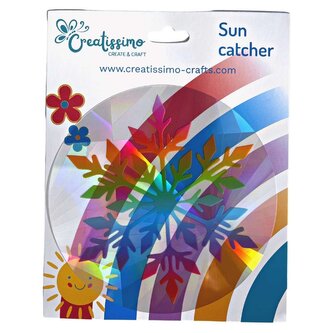 Creatissimo - Lapač slunce holografickým s motivem Sněhové vločky 14 cm