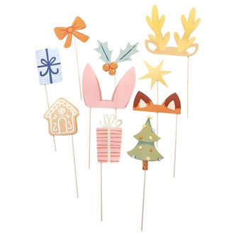 Rekvizity do fotokoutku - zimní les 10 ks