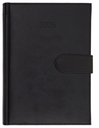 Kalendarz 2025 A5 dzienny Nebraska magnes czarny