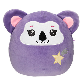 Mekký polštářek Ylvi Swoopies, Velký, Koala s kometou,  s GITD efektem, 30 cm