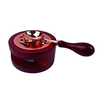 Creatissimo - set stojánku a lžičky k pečetění - hnědá