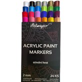 Artmagico akrylový popisovač se středním hrotem (2 mm) 24 ks | 80081