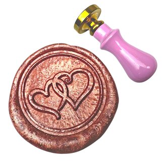 Creatissimo - Pečetidlo motiv Dvě srdíčka