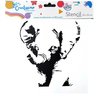 Creatissimo - plastová šablona Slůně 20 x 20 cm