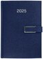 Kalendarz 2025 A5 dzienny Cross metal. zap. granat