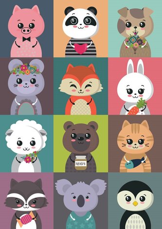 YAZZ Puzzle Veselá zvířátka 1000 dílků