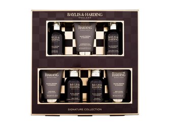 Baylis & Harding For Him sprchový gel 2 x 100 ml + šampon 100 ml + sprchový gel na tělo a vlasy 100 ml + balzám po holení 50 ml + čisticí gel na obličej 50 ml + tělové mléko 50 ml