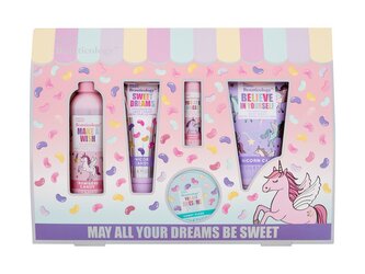 Baylis & Harding Beauticology sprchový krém Make A Wish 60 ml + krém na ruce Sweet Dreams 30 ml + sprchový gel Believe In Yourself 50 ml + balzám na rty You Are Magic 5 g + koupelová sůl You Are Awesome 70 g