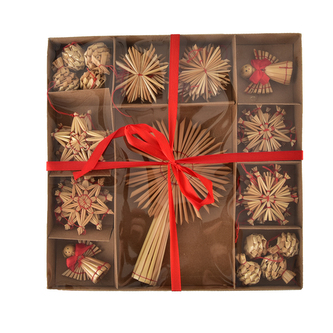 Ozdoba slaměná 40 ks