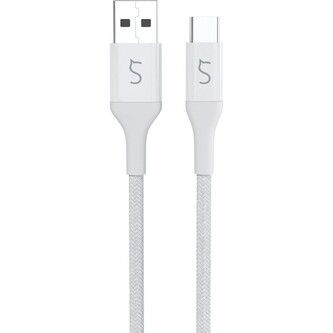 iWant opletený kabel USB-C na USB-A 1,2 m bílý