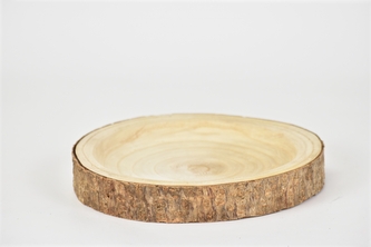 Dřevěný tác Paulownia 20x3 cm