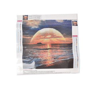 Kreativní sada diamantové malování měsíc 30x30 cm