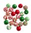 Koraliki drewniane świąteczne 1,6cm 24szt MIX