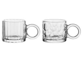 SKLENĚNÝ HRNEK LUMIO 300ML MIX2