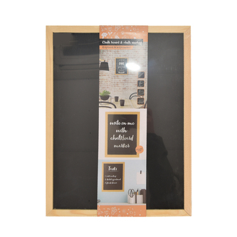 Tabule křídová dřevo 40x2x30 cm