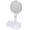 Kosmetické zrcátko s LED osvětlením a organizérem 18 x 34,5 cm KO-170488360