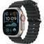 Apple Watch 49/46/45/44mm černý oceánský řemínek s přírodním titanem