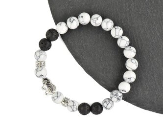 Náramek Bílý - Slon