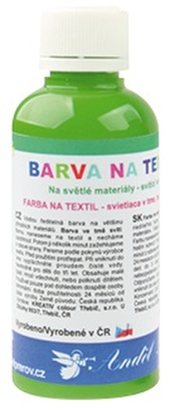Barva na textil 50g - 8. SVĚTLE ZELENÁ