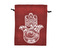 Dárkový stahovací pytlíček Hamsa - vínový - 8 x 11 cm