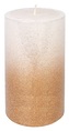 Svíčka válec se zlatým flitrem 70x130 mm