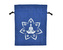 Dárkový stahovací pytlíček Jóga - modrý - 8 x 11 cm