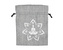 Dárkový stahovací pytlíček Jóga - šedý - 8 x 11 cm