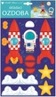 Skládací papírová raketa 21 x 36,5 cm
