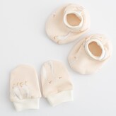 Kojenecký bavlněný set-capáčky a rukavičky New Baby Husičky - velikost Univerzální