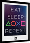 Obraz na zeď - Playstation - Eat Sleep Repeat, 34 × 44.2 cm