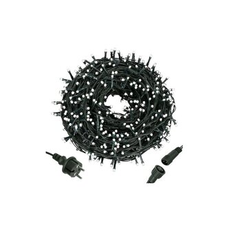 LED světelný řetěz - 41,5m, 500LED, IP44, studená bílá
