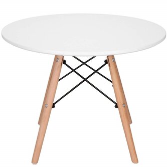 Konferenční stolek kulatý 60x45 cm SPRINGOS HF0011 bílý
