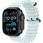 Apple Watch 49/44/45/46mm ledově modrý oceánský řemínek s černým titanem