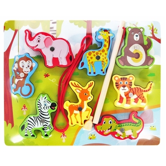 Dřevěná skládačka zoo