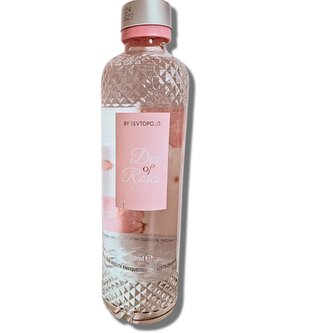 Alba grup DEW of Roses Růžová voda na pití ve skle - Růžový nápoj 330 ml