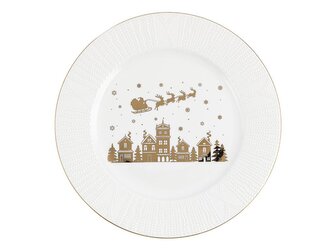 TALÍŘ GOLDEN CHRISTMAS SANTA 27,5CM