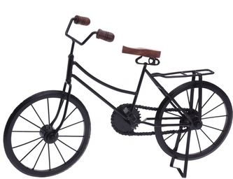 Dekorativní kovové retro kolo černé