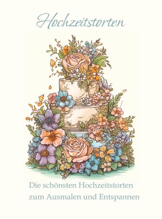 Hochzeitstorten - Ein Malbuch für Erwachsene