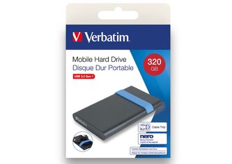 HDD 2.5" 320GB USB 3.2 Gen 1, recertifikovaný pevný disk Verbatim HDD 2.5" 320GB USB 3.2 Gen 1, recertifikovaný pevný disk Verbatim