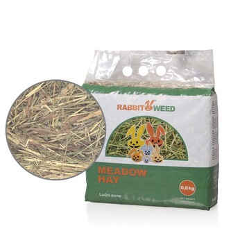 Rabbit Weed seno luční, 4x 0,6kg, cena za 1ks