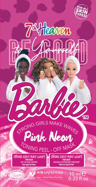 Montagne Jeunesse (7th Heaven) Dětská pleťová maska Barbie - Pink Neon 10ml 7th Heaven