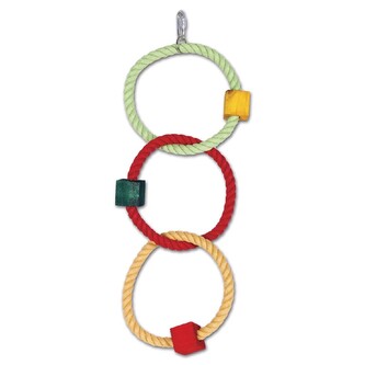 3 bavlněné kruhy s kostkami