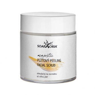 Pleťový peeling Facial Scrub normální až citlivá pleť 100ml Soaphoria
