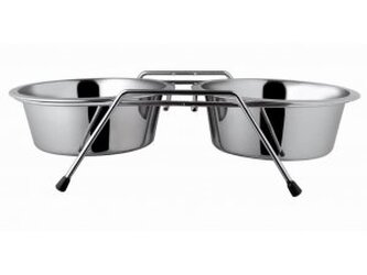 Dvojmiska LAVOR nerez se stojanem (chrom) 2,6l/25cm (20)