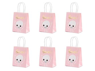 Torebka na prezent Boo różowa 14x18x8cm