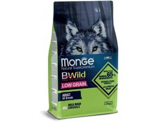 MONGE BWILD Dog - Low Grain - Divočák, Adult 2,5kg 29/17