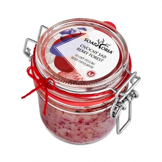 Organický solný tělový peeling Ovocný sad 255ml Soaphoria
