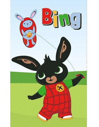 Carbotex Dětský ručník Zajíček Bing Pouštění draka 30x50 cm