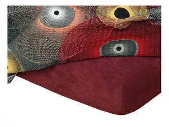 Dadka Froté prostěradlo bordó 200x200x20 cm